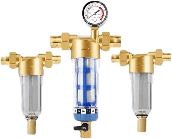 Full copper pre-filter household backwash tap water large flow whole house water purification(5)