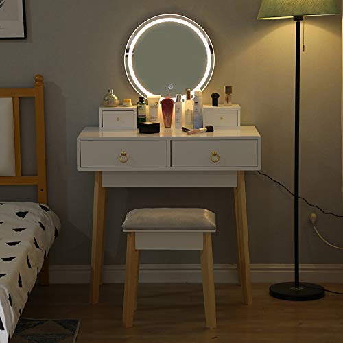 Sarah Tavolo da Trucco con Specchiera con Luci,4