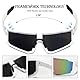 Prmape Schnelle Brille Damen, Polarisiert Fahrradbrille Herren, UV400 Sportbrille Winddicht, Sport Sonnenbrille Damen Herren für Outdooraktivitäten MTB Rennrad Radfahren Ski Golf