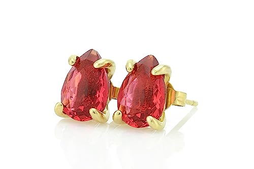 Boucles d'oreilles tourmaline rose poire pour sublimer vos tenues de soirée