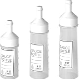 Lpitoy 3 Stück Saucenflaschen, Wiederverwendbare Gewürz-quetschflaschen, Leere Spritzflasche, Auslaufsicher, Für Ketchup, Senf, Sirup, Saucen, Dressing, Öl