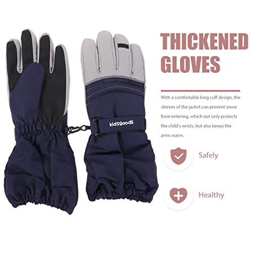 Crianças Luvas de Inverno Luvas de Neve: Luvas à Prova de Vento de Tempo Fria Outdoor Skiing Snowboa