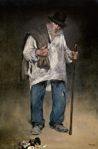 Pintura al óleo SERENDIPITP El trapero de Edouard Manet: lienzo de 60x90cm