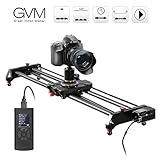  GVM Camera Track Slider Rail de estabilización de vídeo, Sistema de riel Deslizante Dolly con Mando a Distancia de Time-Lapse motorizado, Toma de vídeo Focus y Toma de visión panorámica de 120 Grados