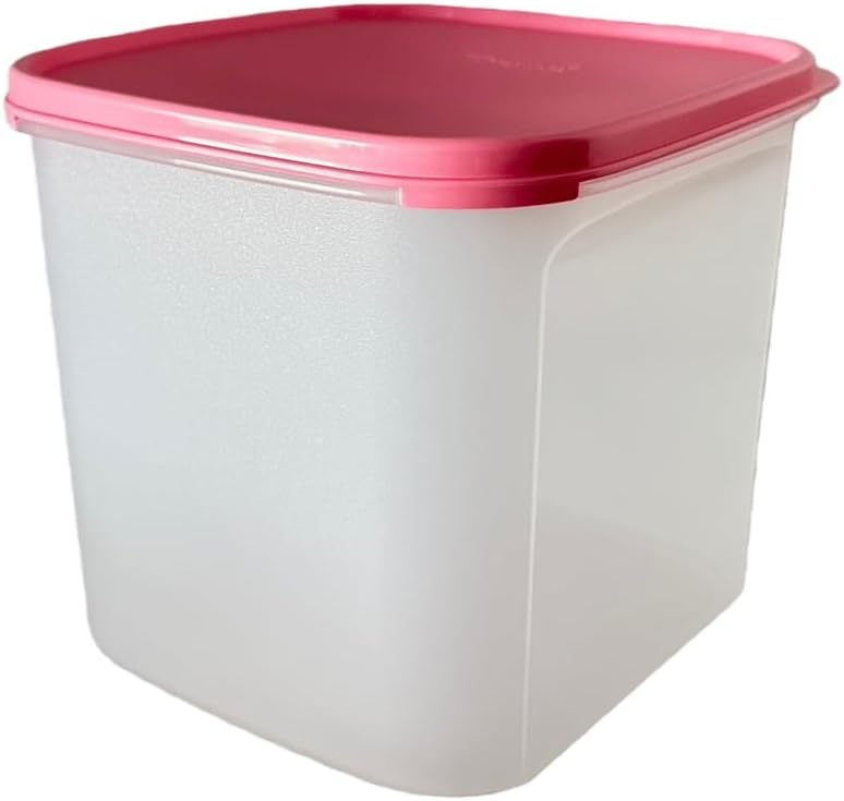 NewTupperware Modular Mates Square #3 Container 17-cup / 4 L with Seal (Soft Candy Pink)