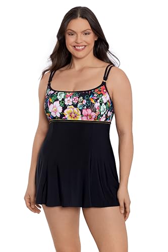 Women's Empire Princess Seam Swimdress W/Hardwear
