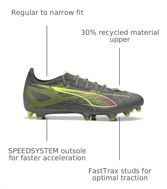 Image of PUMA Mens Ultra 5 Pro Firm GroundArtificial Ground Soccer Cleats