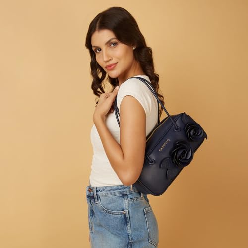 Image of Caprese Bloom Baguette Medium Shoulder and Handheld Bag|Chic, Versatile Design for Everyday Use, Stylish Handbag for Casual or Formal Occasions, Perfect for Work, Travel, and Special Events