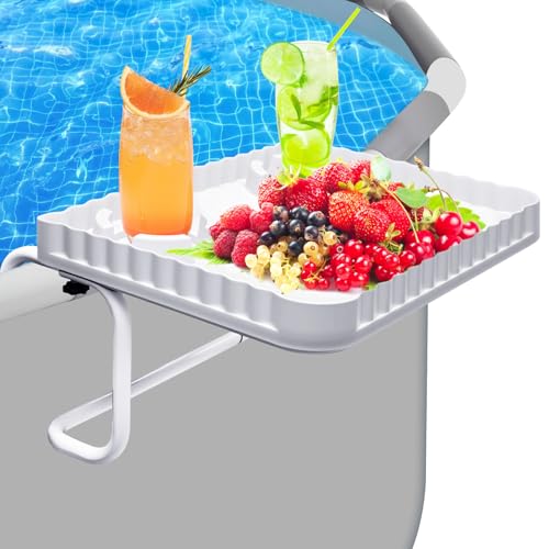Above Ground Pool Bar, Poolside Table Serving Tray for...