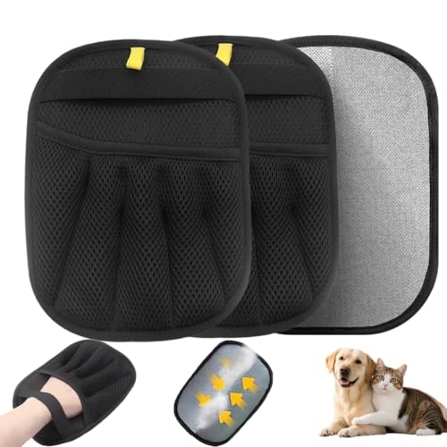 Jclorix Guantes Antipelo 2 Piezas Guante Pelo Gato Guante Electrostático Doble Cara Lavables Y Reutilizables Para Sofá Alfombra Ropa Coche Suave Antialérgico