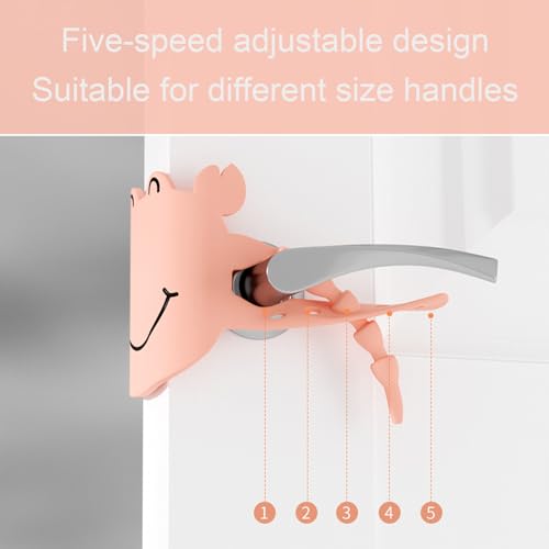 Image of Door Buffer Mute Lock Cover, Room Windproof Door Sound mat, Bedroom Door Loose Close not Close to the Door clamp mat Device (Gray)