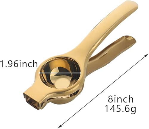 Miniatura 7 de Exprimidor de limón de acero inoxidable Exprimidor de mano Prensa de cítricos Exprimidor de limas Manual de metal para naranjas, uvas, herramienta