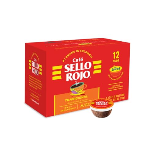 Sello Rojo Espresso Brick, 10 oz - Bold & Flavorful Colombian Ground Coffee