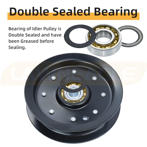 Lawneagle 605512 Pulley with 604219 Pulley for Hustler Raptor 52" 42" Decks by Lawneagle - Used condition - Image 5