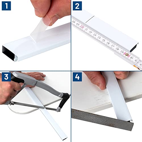 Moustiquaire avec cadre en aluminium blanc SAMUFLY 80x100cm pour fenêtres de maison - 4