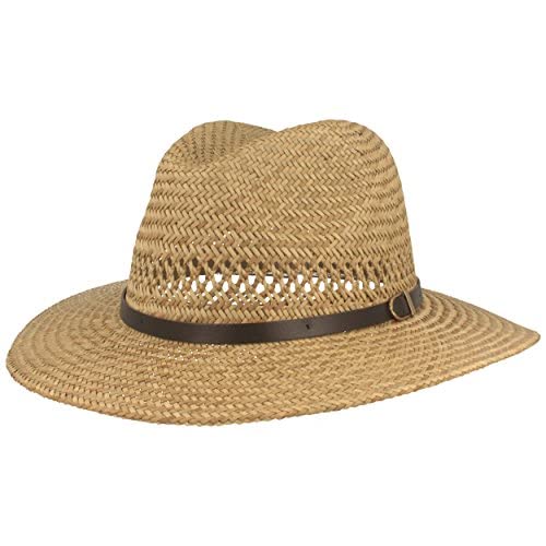 Hut Breiter Breiter Sombrero de Paja para el Sol Sombrero de Verano Tejido Hecho a Mano 100% Paja – Material Ligero, Flexible y Cómodo – Color Natural