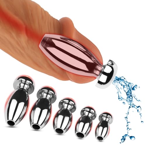 BDSMJOY Dilator Harnröhre Edelstahl 5 in 1,Harnröhren Nagel Katheter Harnröhre Mann,Harnröhren Dilatatoren Harnröhrendehner Männer,erotisches Sexspielzeug für die Männer (Oval - 5 Set)