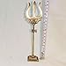 Brass Lord Shiva Trishul with Damru 7 Inch | Divine Bholenath Trident Symbol for Puja Room | Hindu Spiritual Idol | Protective Home Temple Decor | Vastu Showpiece & Negative Energy Protector Gift