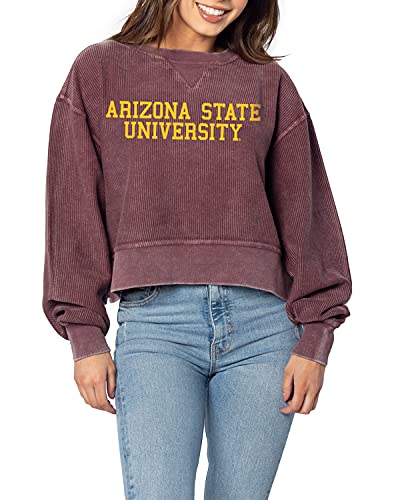 Image of chicka-d NCAA womens Corded Boxy Pullover