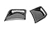 JPCarbon Carbon Fiber Front Bumper Side Scoops for Subaru Impreza WRX STI 2008-2014