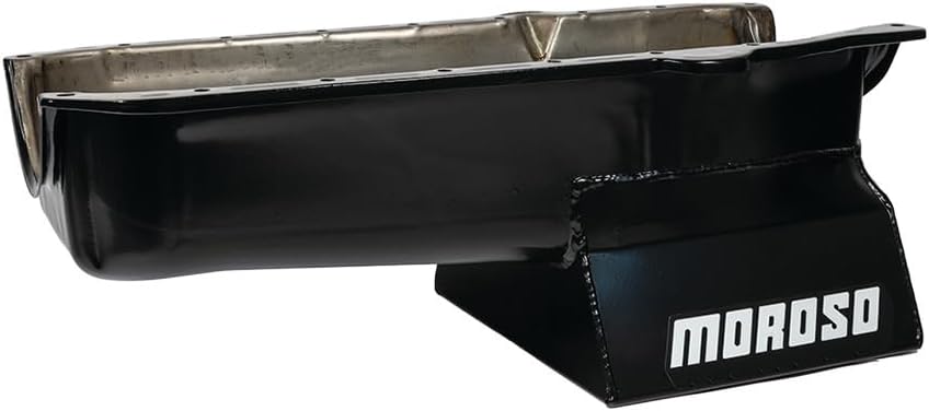 Moroso 20205 8.25" Oil Pan for Chevy Small-Block Engines with Passenger-Side Dipstick