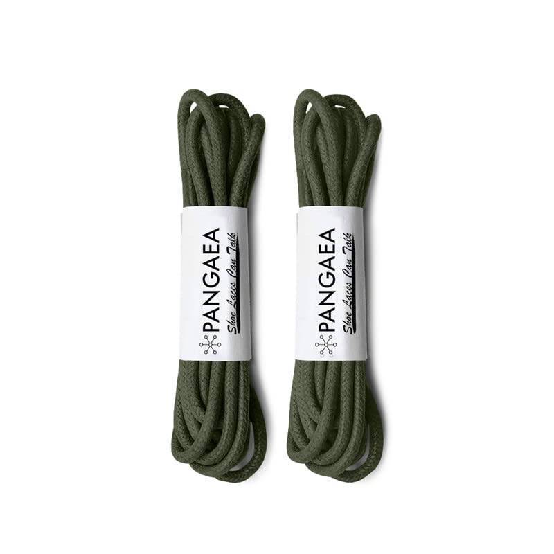 Image of [4 Laces] 2-Pair Pack Waxed Round Oxford Shoe Laces for Dress Shoes Chukka 3 /32Inch Thin