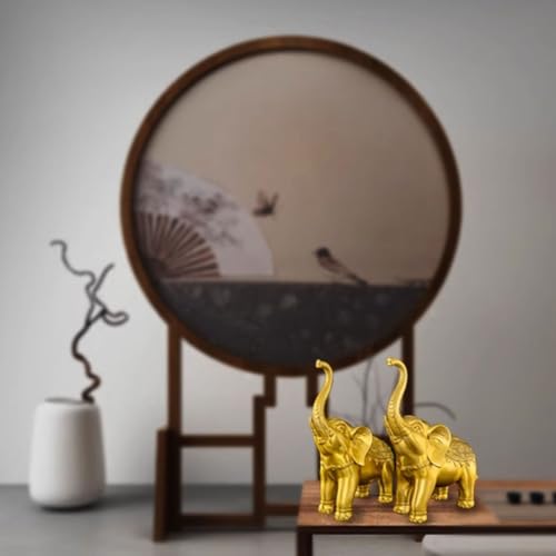 Statuette éléphant laiton pour rompre la monotonie du bureau