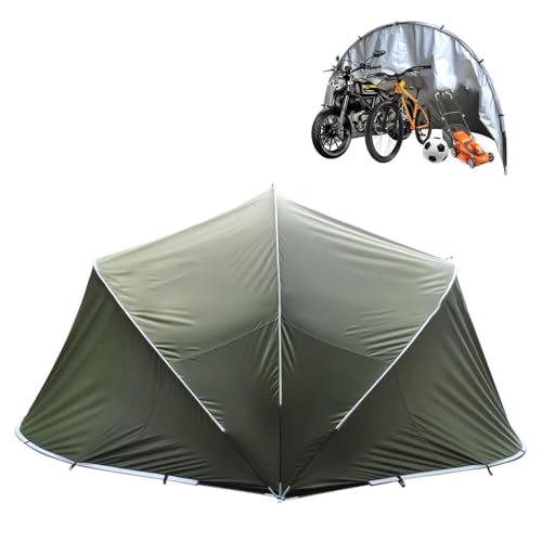YSMSMZJK Abri Moto Pliable Et Facile à Ranger Abri Jardin pour 2/3/4/5 Vélos Tente Cuisine Camping Abri De Jardin Adossable