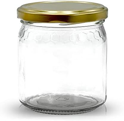 Apoidea Honiggläser 500ml 24 Stück - Twistoff Deckel Für Eigenen Honig