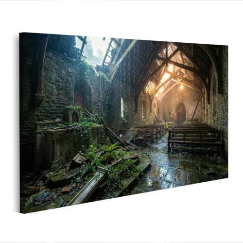 Tableau sur toile ruine mystique pour explorateurs d'histoire