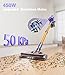 MBYULO Cordless Vacuum Cleaner, 450W 50Kpa Powerful Stick Vacuum, Up to 70Mins Rechargeable Battery, Vacuum Cleaners for Home Anti-Tangled Lightweight Handheld for Hardwood Floor, Carpets, Pet Hair