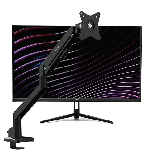 Image of Pixio PX27U Wave 27 inch 160Hz Refresh Rate 4K 3840x2160p Resolution Fast IPS Panel 1ms GTG Response Time 4K Gaming Monitor and PS1S Wave Black Single Monitor Arm