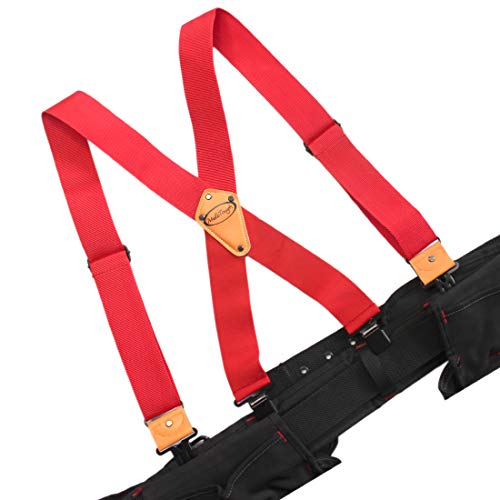Image of MELOTOUGH Men's Suspender 2 inch Wide Partial Elastic Strap for Jeans Pants