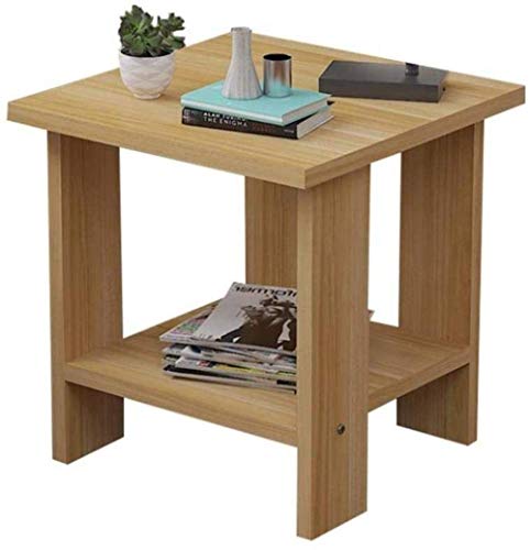 HJYBFA Mesita de Noche estantes de Almacenamiento - Pequeña y Resistente Mesa Auxiliar, Mesa de Centro para Dormitorio, Unidad Auxiliar compacta