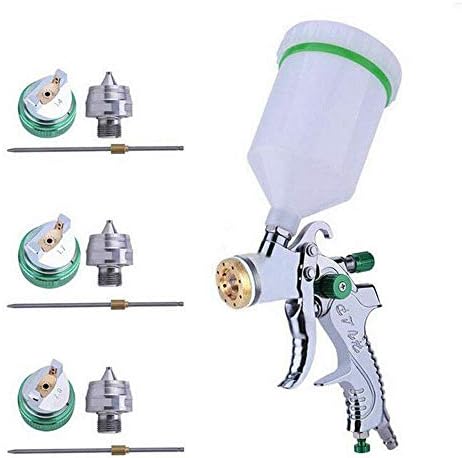 Pistola A Spruzzo HVLP Ipotools - Ugello 1.0 Mm, Regolabile, Per Verniciature Precisie Di Auto E Mobili - Foto 3