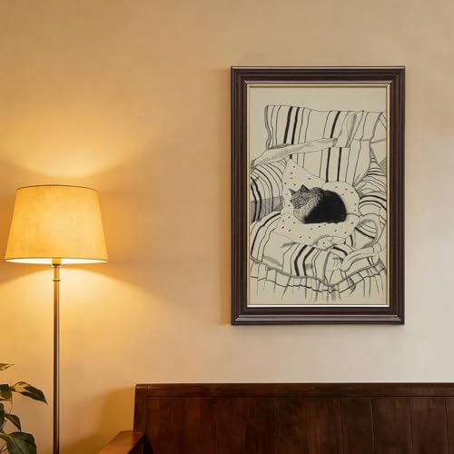 Impression sur toile The Sleeping Cat tableau Lucian Freud cadre mural - 4