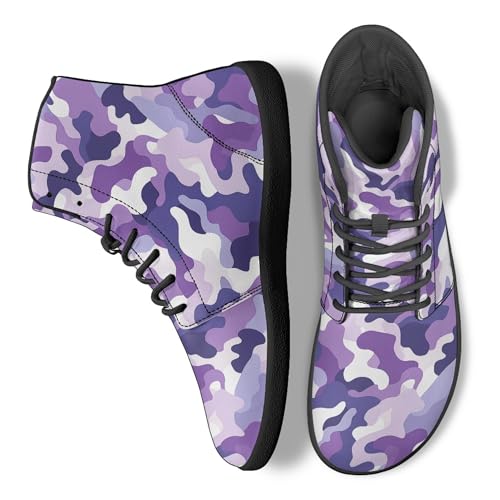 Image of Fashion Print Womens Mens High Top Barefoot Sneakers Flat Shoes