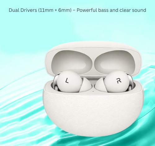 Image of Original for OnePlus Buds Pro 3 True Wireless Earbuds Built for Immersive Spatial Acoustics, Dynamic Bass Boost, Smart Noise Management, Rapid Pairing (White)