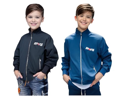 Image of HRKK Kids Windcheaters Solid Polyester Blend Jackets for Boys and Girls |