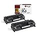 Laser Tek Services Compatible Toner Cartridge Replacement for HP CF280X (Black, 2-Pack)