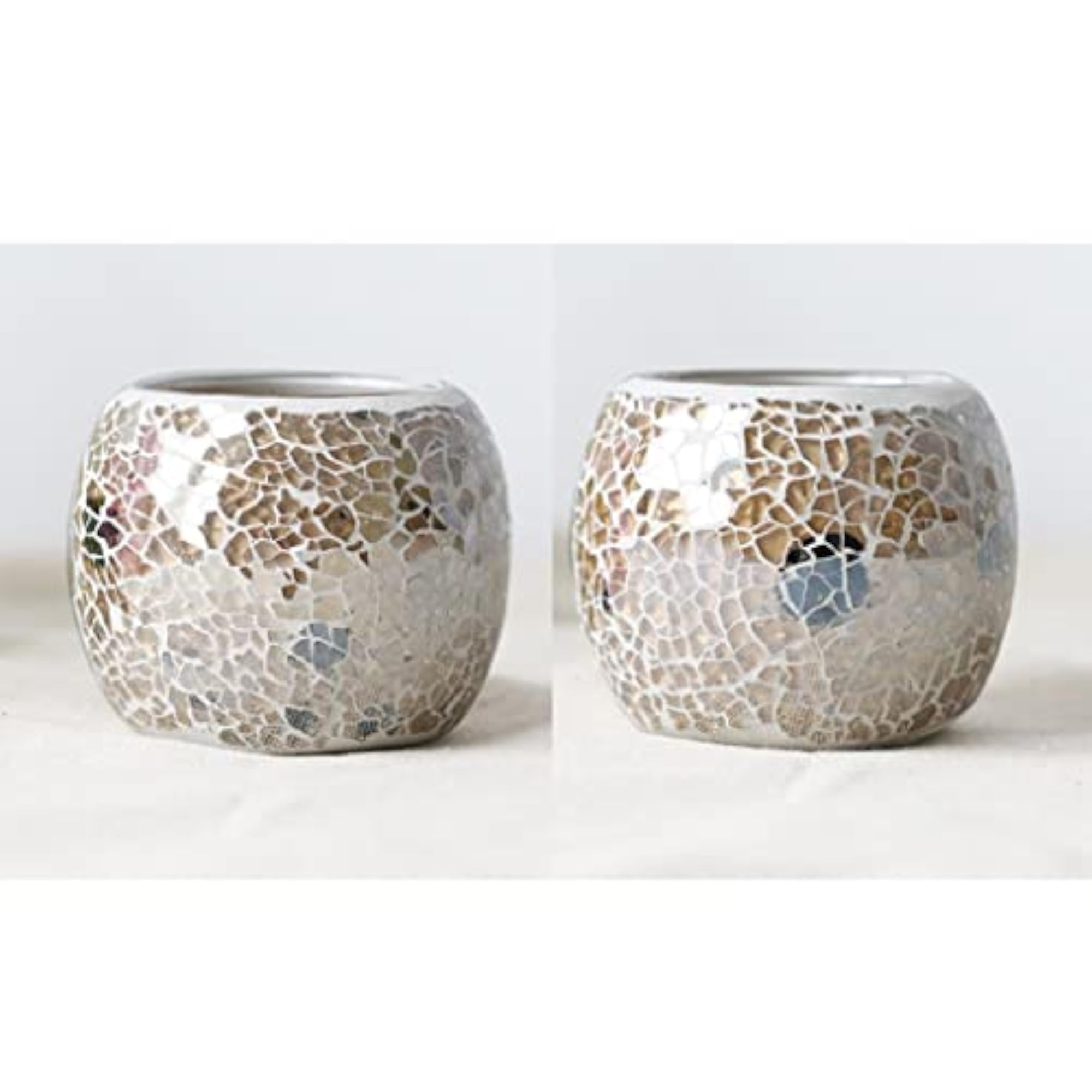 Moroccan Mosaic Glass Votive Candle Tea Light Holder
