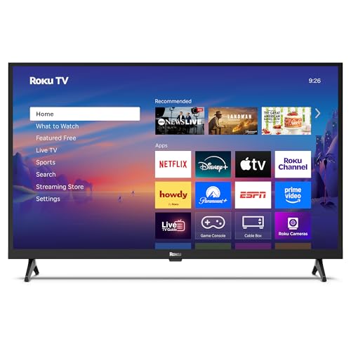 Image of Roku Smart TV 2025 – 32-Inch Select Series, 1080p Full HD TV – Roku TV with Voice Remote – Flat Screen LED Television with Wi-Fi for Streaming Live Local News, Sports, Family Entertainment