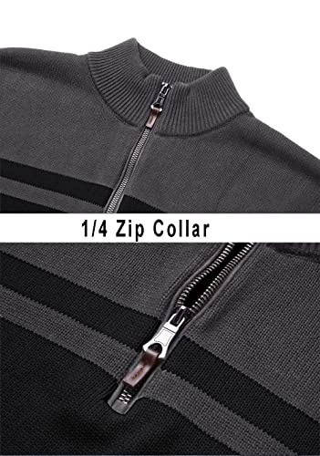 Eklentson Mens Sweaters And Pullovers Lightweight Ultra Soft Christmas Sweater Dark Grey Black #TOP4