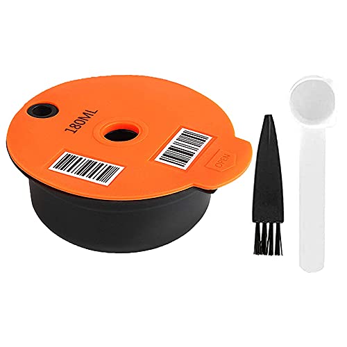 Pyanegn Cápsulas de café reutilizables, compatibles con máquinas para -S, cápsulas de café recargables con filtro de café 180 ml