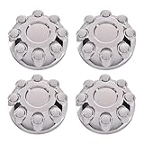 PIT66 8 Lug Covers 4 PCS Wheel Center Cap 17' Chrome Center Hub Caps Fit Dodge RAM 1500 2006-2008/ RAM 2500 2003-2013/ RAM 3500 Truck 2003-2012