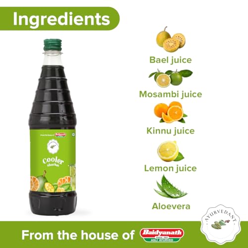 Image of Ayurvedant Cooler Sharbat Refreshing Herbal Drink Mix with Natural Ingredients - Ideal for Hydration & Cooling (750 ML) (Pack of 3)