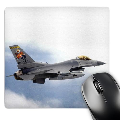3dRose LLC 8 x 8 x 0.25 Inches Mouse Pad, F-16 Jet Aircraft (mp_813_1)
