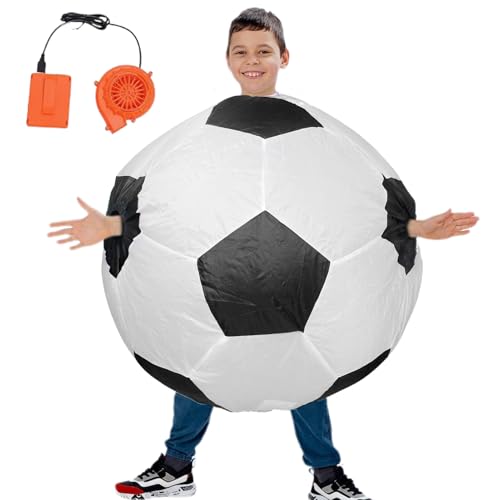 Aufblasbare Verkleidungen für Erwachsene | Fußball-Design Luftanzug | Kostüm für Comic-Con thematisierte Geburtstagsfeiern Schultheater Weihnachten Karneval und Aufblasbare Verkleidungen für Erwachsene | Fußball-Design Luftanzug | Kostüm für Comic-Con thematisierte Geburtstagsfeiern Schultheater Weihnachten Karneval und