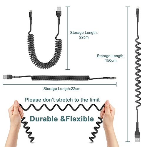 Cavo Lightning a Spirale per Apple CarPlay, Cavo