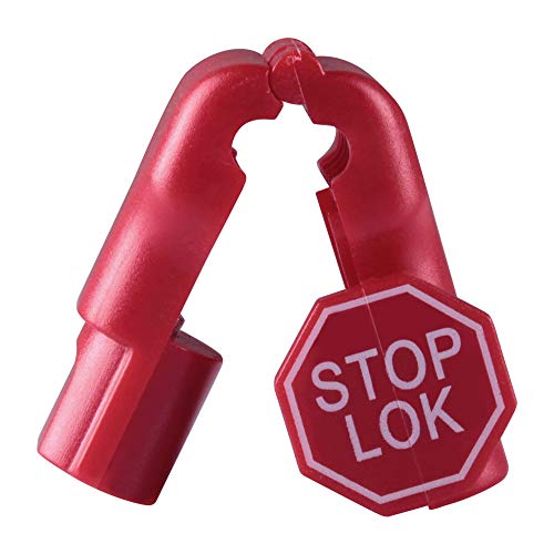 Lucky Monet 50/100 PCS Anti-Theft Retail Security Stop Lock Anti Sweep Hook Lock for Pegboard Slat Wall (100)